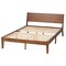 Baxton Studio Salvatore Mid-Century Modern Walnut Brown Finished Wood King Size Platform Bed 235-13239-ZORO - alternate 7